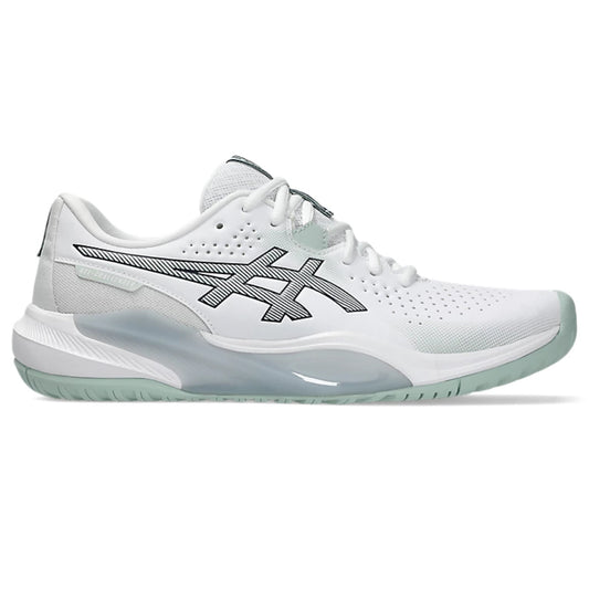 Asics Men's Gel Challenger 15 Tennis Shoe (White/Lichen Rocks)