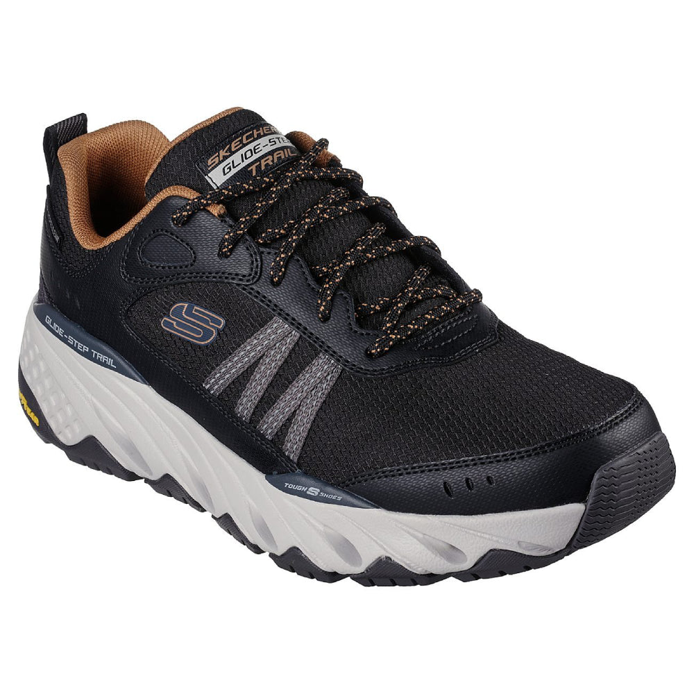 skechers top trail-oxen black running shoes