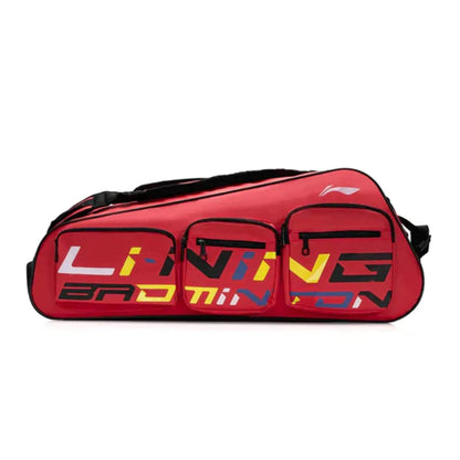 Top Li-Ning 6-in-1 Red Badminton Kit Bag 