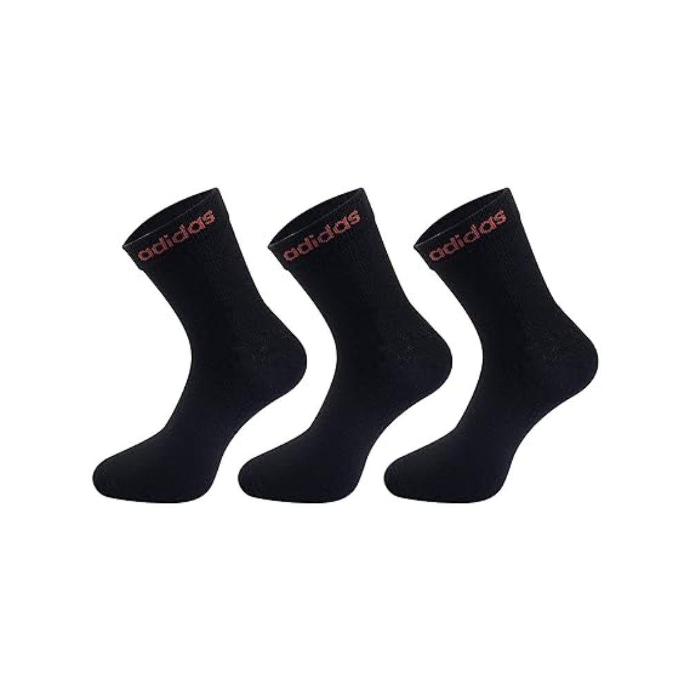 Top Model Adidas Men Flat Knit Ankle Black Socks 