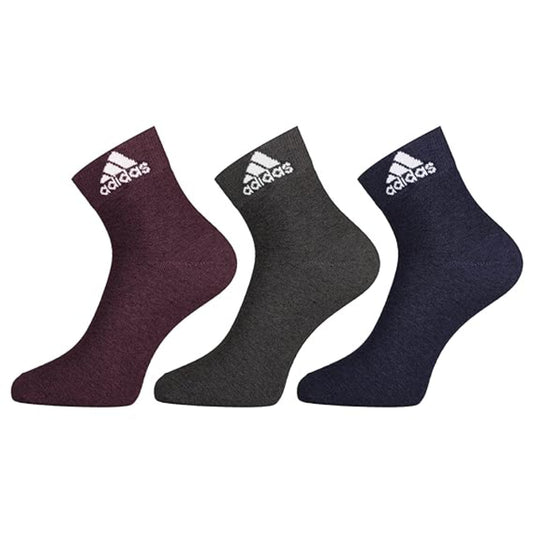 Lightweight Adidas Men Flat Knit Navy Ankle Socks 