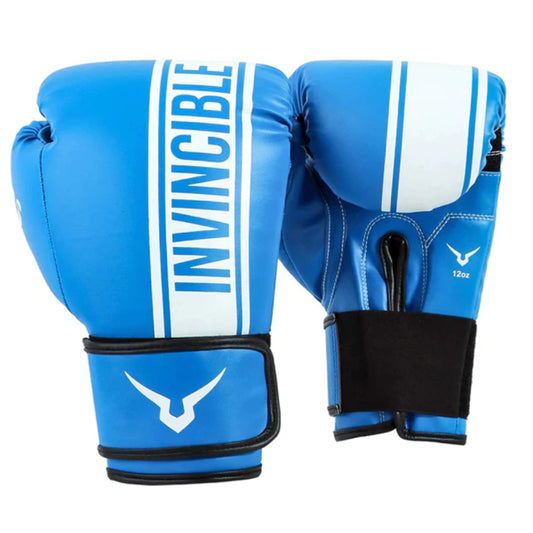 Invincible Tejas Fitness Training Boxing Gloves (Blue/White)