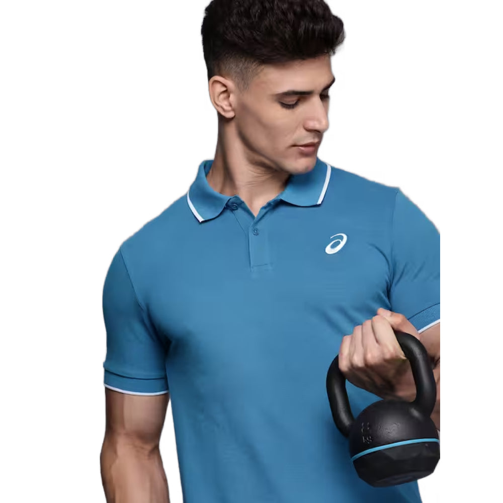 asics new polo blue top