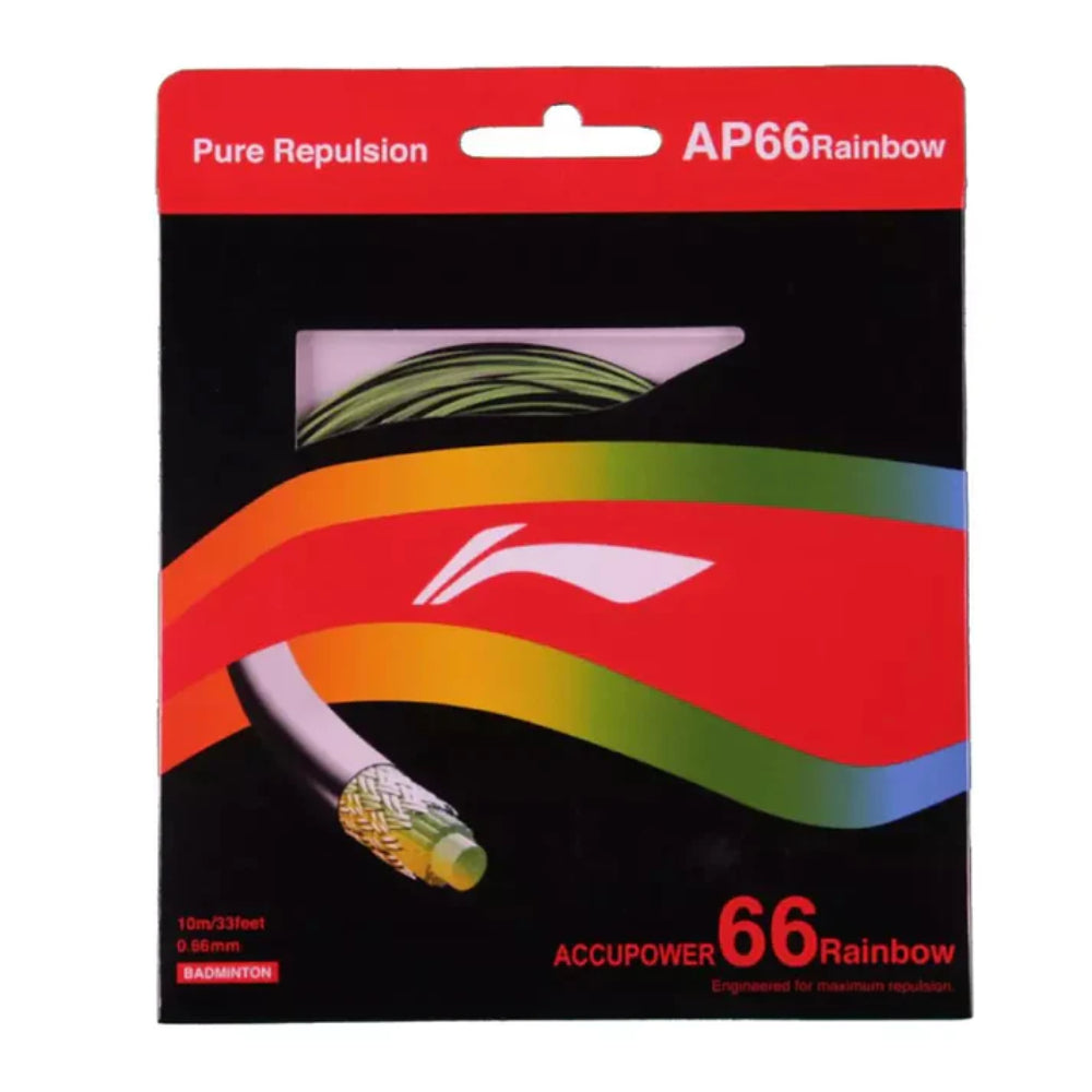 Best Li-Ning AP66 Rainbow Yellow Badminton String 