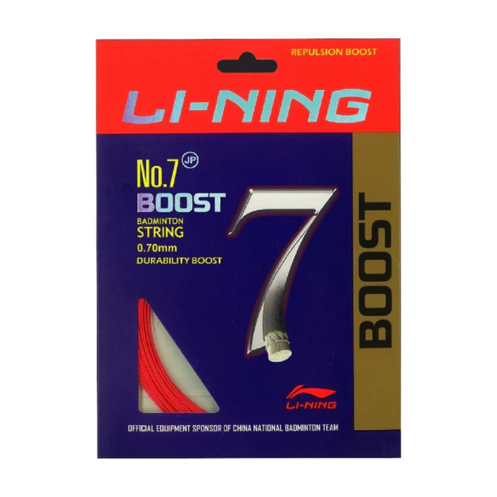 Best Li-Ning No. 7 Boost Badminton Red String 