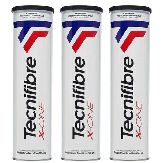 Tecnifibre X-One Tennis Balls Dozen (3 Cans)