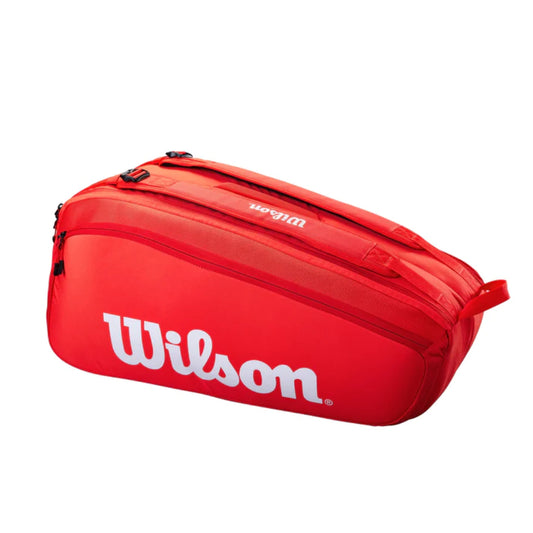 WILSON Super Tour 9R Pack Tennis Kit Bag (Red)