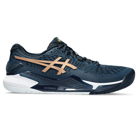 ASICS Men's Gel-Resolution 9 Tennis Shoe (French Blue/Pure Gold)