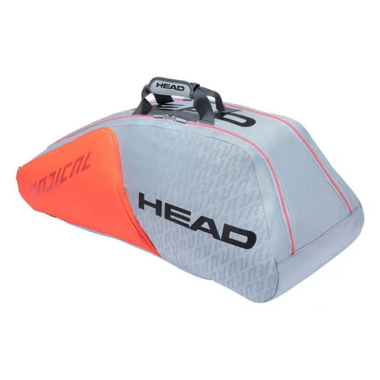 Head Radical 9R Supercombi Tennis Kit Bag (Grey/Orange)
