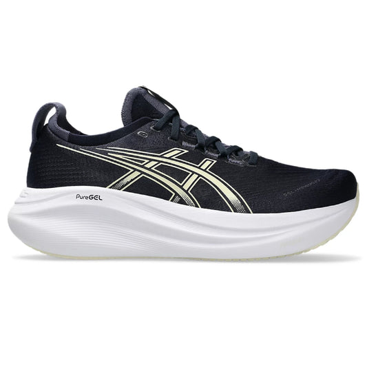 ASICS Men's Gel-Nimbus 27 Running Shoe (Midnight/Vanilla)