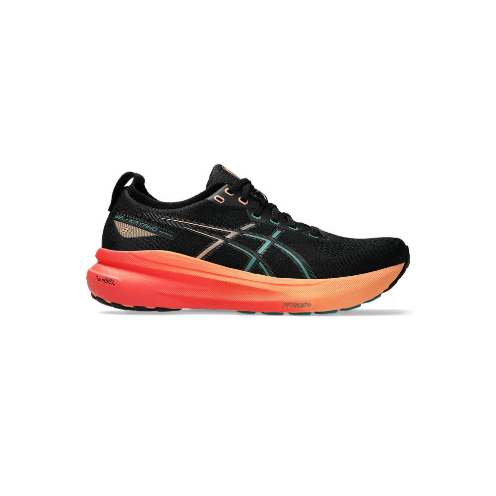 ASICS Men's Gel-Kayano 31 Running Shoe (Black/Rainy Lake)