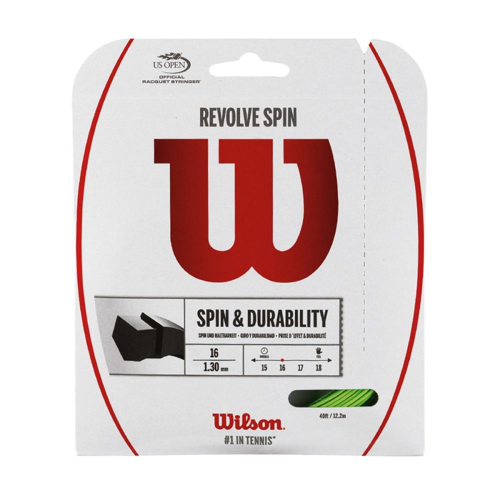 Best WILSON Revolve Spin & Durability 16 Tennis String Set