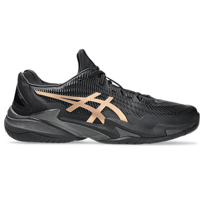 ASICS Men's Court FF 3 Novak Night Energy Tennis Shoe (Black/Prism Gold)