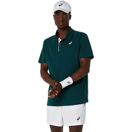 ASICS Men's Court Polo (Dark Green)