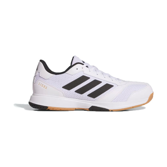 Adidas Men's Ligra 8 Badminton Shoe (Cloud White/ Core Black)