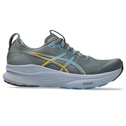 ASICS Men's Gel-Kayano 32 Running Shoe (Steel grey/Aegean Blue)