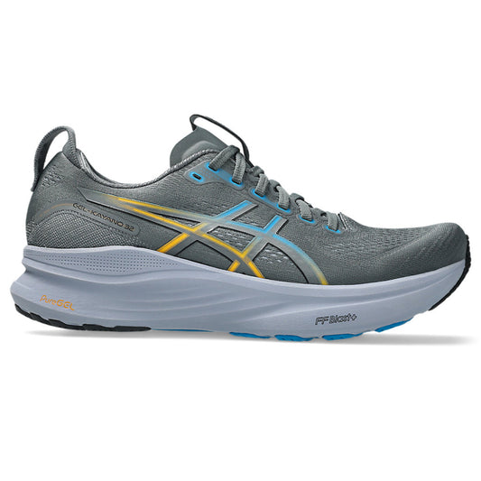 ASICS Men's Gel-Kayano 32 Running Shoe (Steel grey/Aegean Blue)