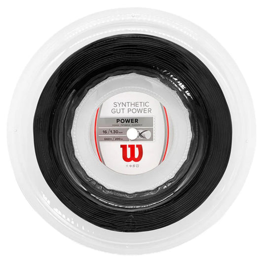 Top WILSON Synthetic Gut Power 200M Tennis String Reel