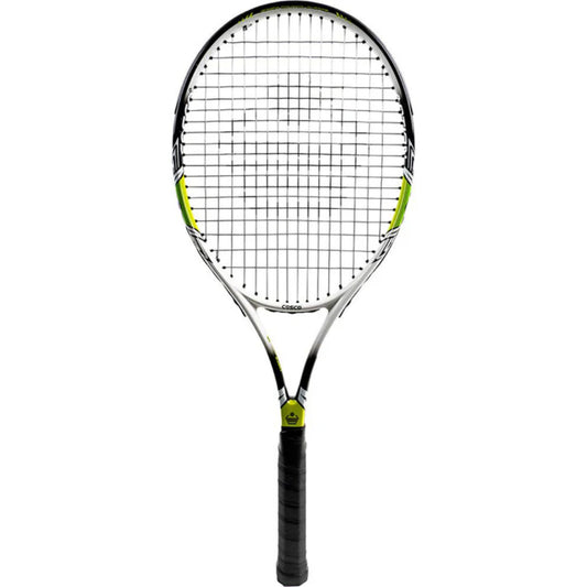 Cosco Action 2000D Strung Tennis Racquet (Black/Off White/Lime)