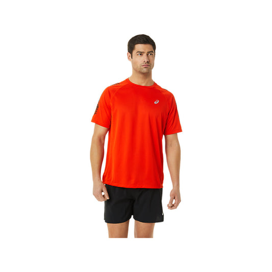 asics best Icon Short Sleeve Cherry Tomato Top