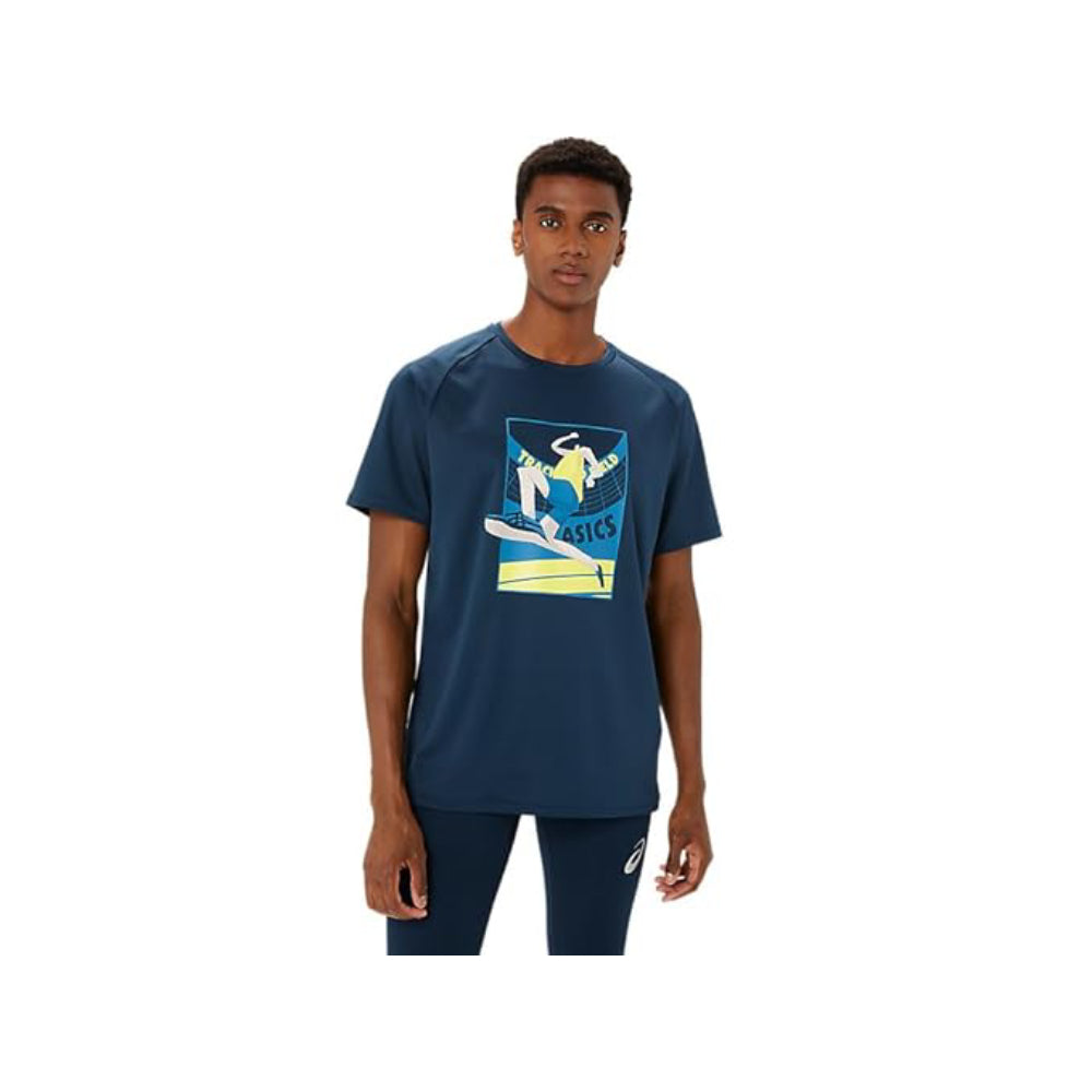 ASICS Men's Track Event Graphic Top (French Blue)