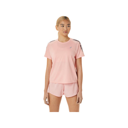 asics best Icon Short Sleeve Frosted Rosted,Deep Mars Top