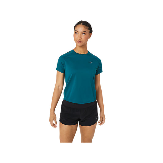 asics best Icon Short Sleeve Velvet Pine,Performance Black Top