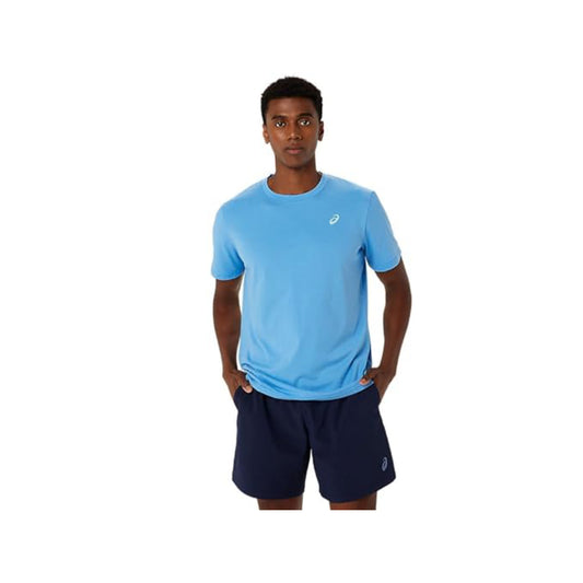 ASICS Men's Spiral Embroidery Short Sleeve Top (Waterscape)