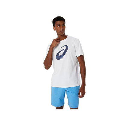 ASICS Men's Seasonal Logo Graphic Short Sleeve Top (Brilliant White)