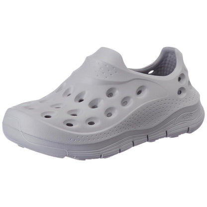 skechers lightweight arch fit go foam 1 grey sandal