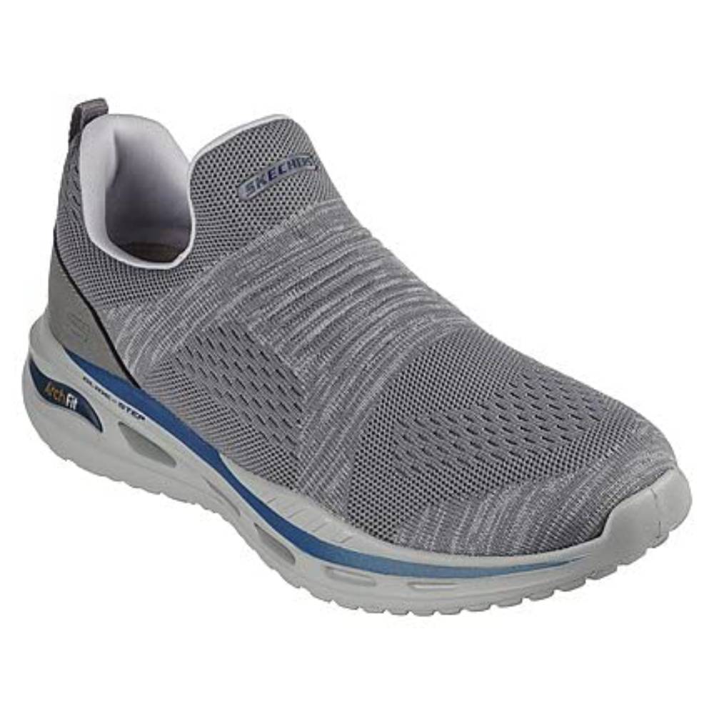 skechers men sporty casual arch fit orvan denison  running shoe