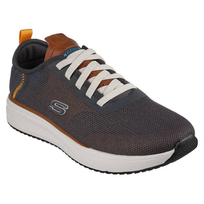 SKECHERS Men's Crowder Destino Running Shoe (Charcoal/Black)