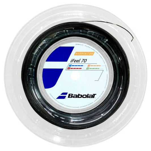 Babolat IFEEL 70 200M Badminton String Reel (Black)