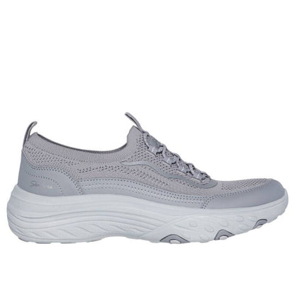 SKECHERS Women's Relaxed Fit Breathe Easier - Suits Her Casual Shoe (Gray)