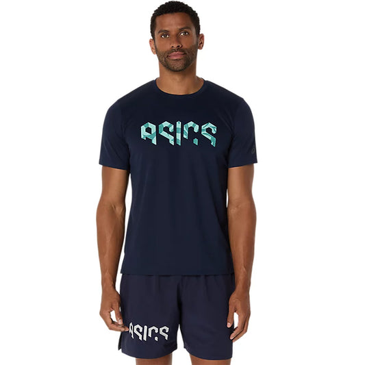 ASICS Men's Hex Graphic Tee (Midnight Blue)