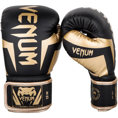 Venum Elite Boxing Gloves (Black/Gold)