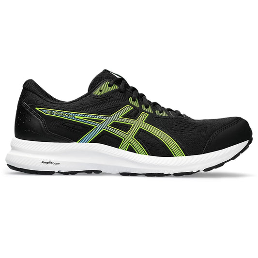 ASICS Men's Gel-Contend 8 Running Shoe (Black/Electric Lime)