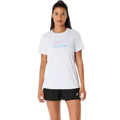 ASICS Women's Court Tennis Graphic Tee (White)