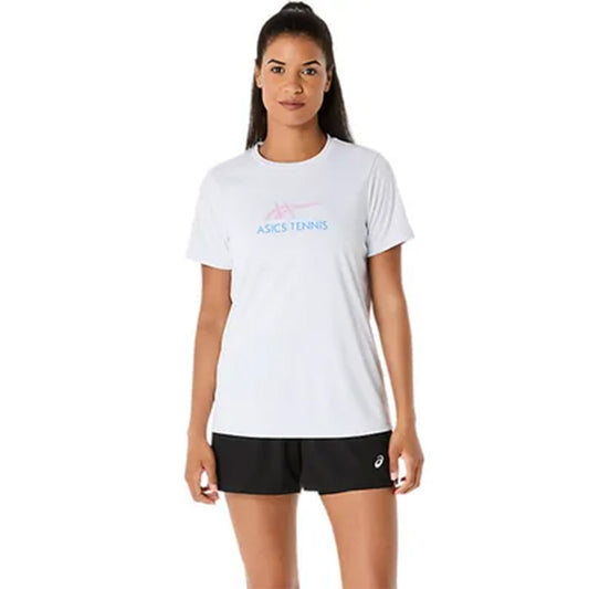 ASICS Women's Court Tennis Graphic Tee (White)