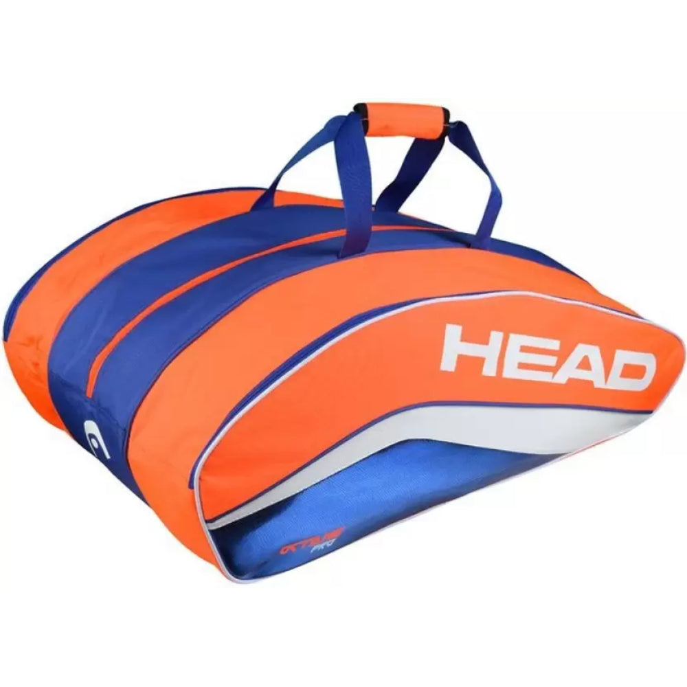 Head Octane Pro Badminton Kit Bag (Orange/Blue)