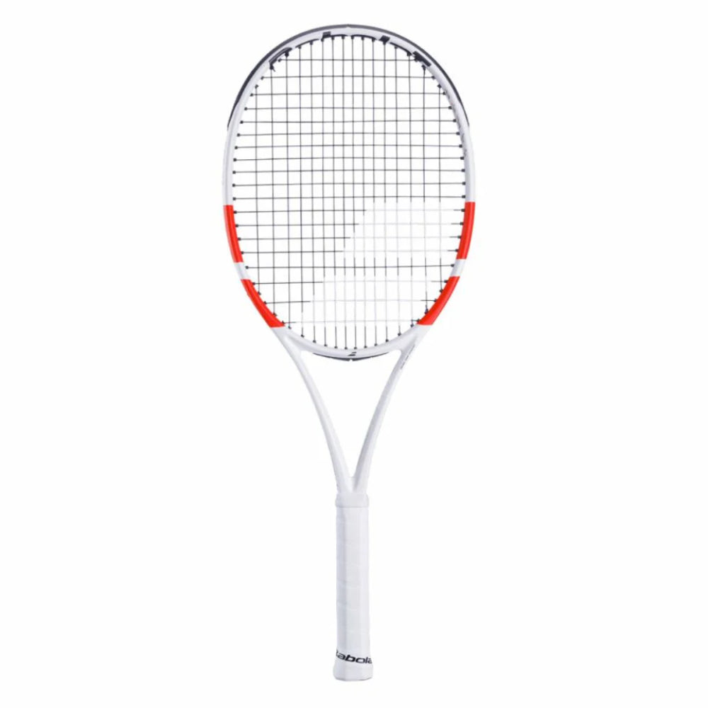 Babolat Pure Strike Team 2024 4th Gen Unstrung Tennis Racquet (White/Red)