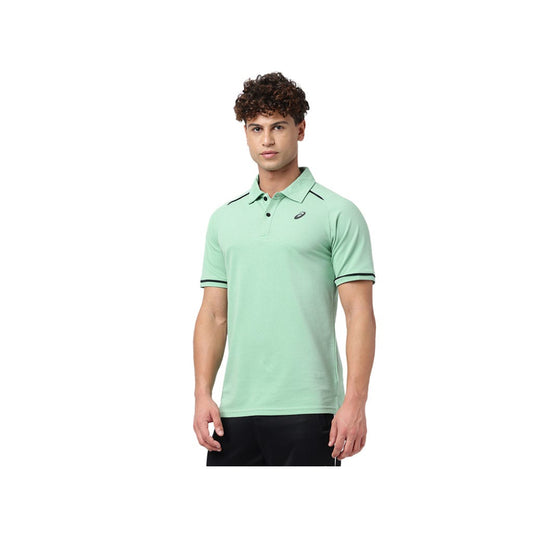 ASICS Men's Hybrid Polo Top (Dark Mint)