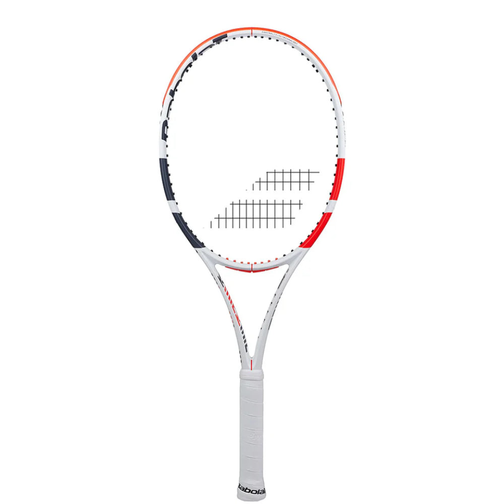 Babolat Pure Strike 3rd Gen Unstrung Tennis Racquet (White/Red)