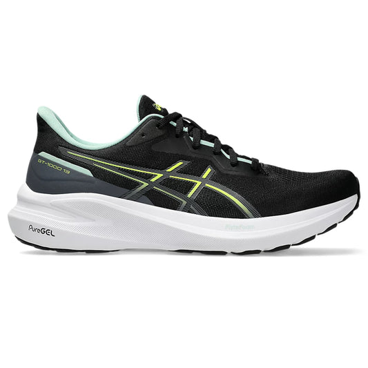 ASICS Men's GT-1000 13 Running Shoe (Black/Safety Yellow)