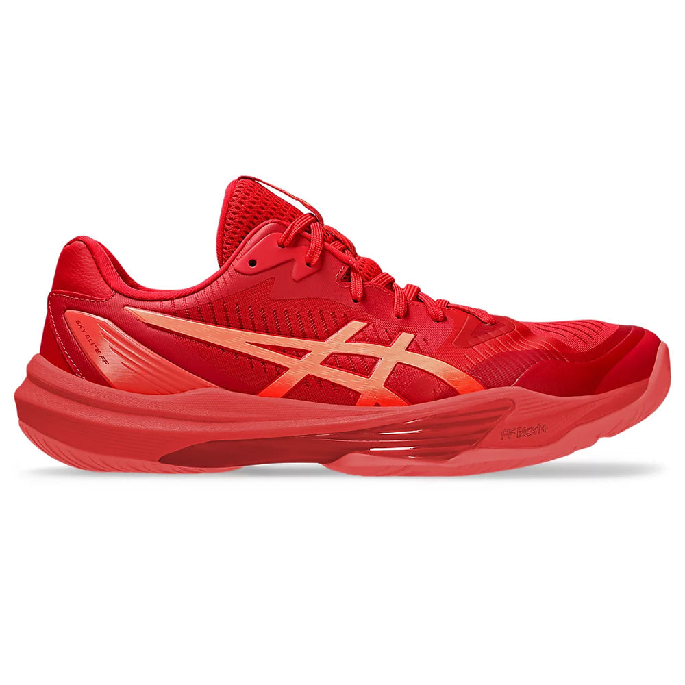 ASICS Men's Sky Elite FF 3 Badminton Shoe (Speed Red/Sun Coral)