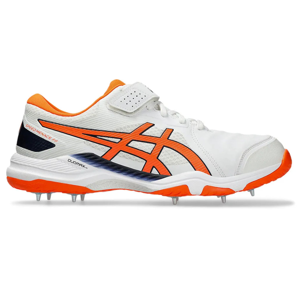 ASICS Men's Speed Menace FF Cricket Shoe (White/Shocking Orange)