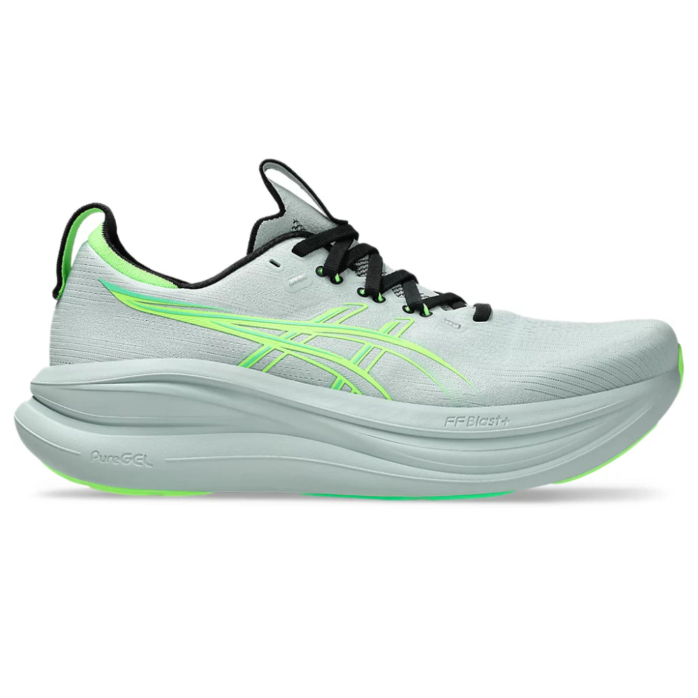 ASICS Men's Gel-Nimbus 28 Running Shoe (Cold Moss/Illuminate Green)