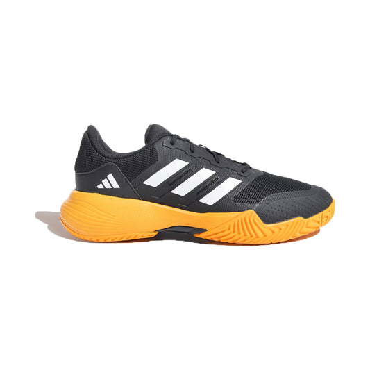Adidas Men's Drop Shot Tennis Shoe (Black/White/Bright Orange)