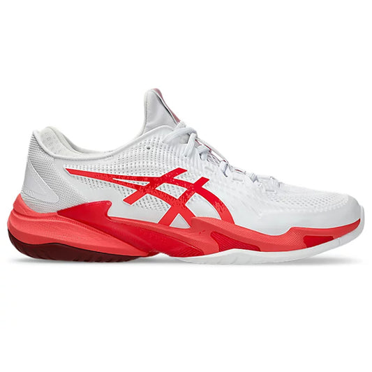 ASICS Men's Court FF 3 Novak Tennis Shoe (White/Electric Red)
