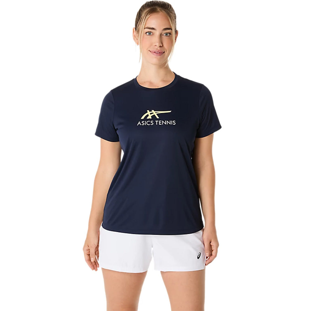 ASICS Women's Court Tennis Graphic Tee (Midnight)